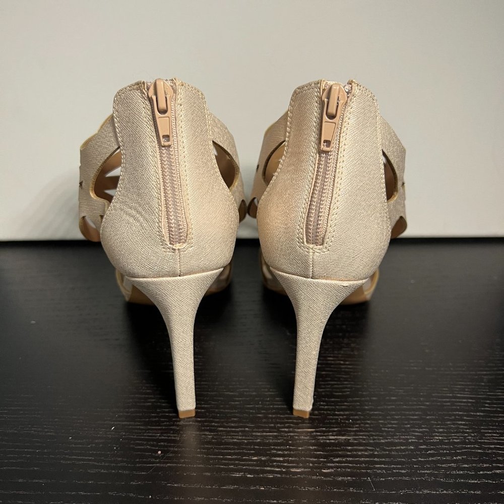 Pink Champagne Shimmery Gracie Heels - Picture 6 of 9